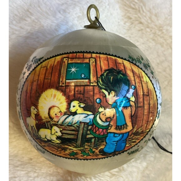 Satin Wrapped Christmas Bulb Ornaments Angel Babies 1977 Designer Collection - Picture 12 of 16